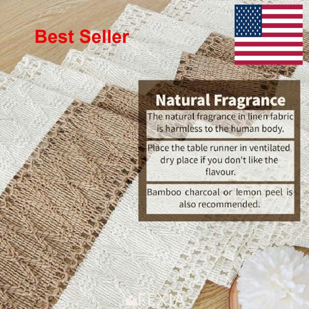Boho Macrame Table Runner Farmhouse Rustic Decor … - image 5